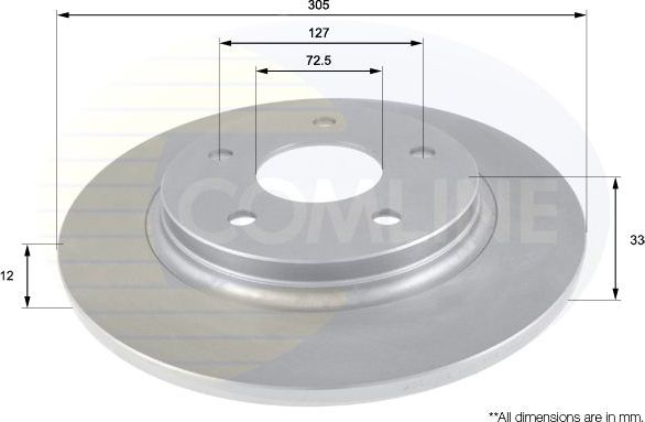 Тормозной диск Comline Comline. Артикул ADC2323