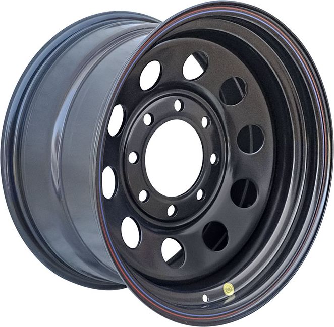 Колёсный диск OFF-ROAD Wheels усиленный стальной черный 8x165,1 9xR17 d121 ET0 для Dodge RAM 2500. Артикул 1790-86521BL-0