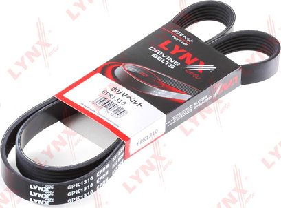 Приводной ремень поликлиновой LYNXauto для Fiat Panda III 2012-2026. Артикул 6PK1310