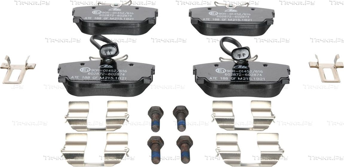 Тормозные колодки ATE задние для Ford Galaxy I 2000-2006. Артикул 13.0460-2872.2