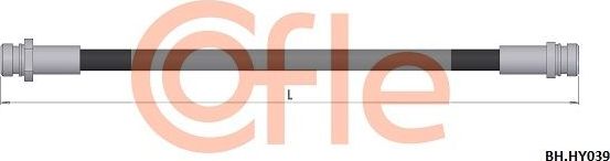 Тормозной шланг Cofle задний для Hyundai Lantra II 1995-2000. Артикул 92.BH.HY039