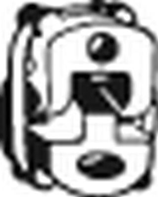 Кронштейн глушителя Bosal (Бельгия). Артикул 255-830