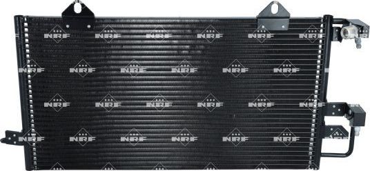 Радиатор кондиционера (конденсатор) NRF (алюминий) для Audi 80 V (B4) 1991-1996. Артикул 35248