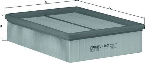 Воздушный фильтр Mahle-Knecht. Артикул LX 1809