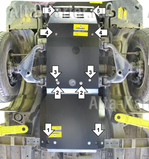 Защита двигателя на FORD SCORPIO (Форд Сcорпио)