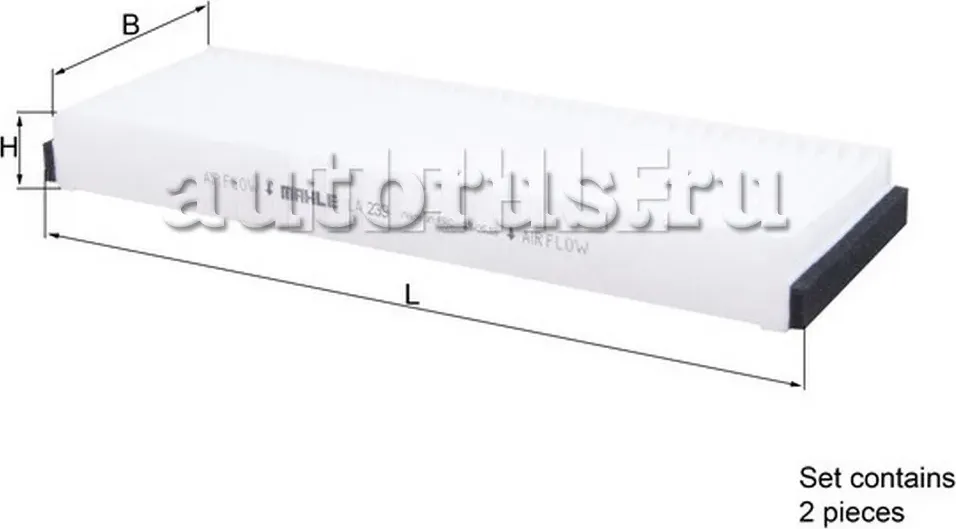 Фильтр салонный (Mahle/Knecht). Артикул LA239