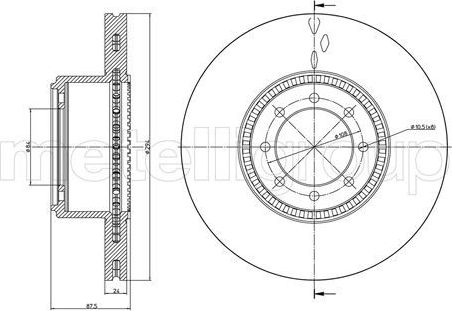 Тормозной диск Trusting. Артикул DF1245