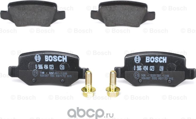 Колодки торм диск MB A-class (W168  169  245) (Bosch). Артикул 986494023