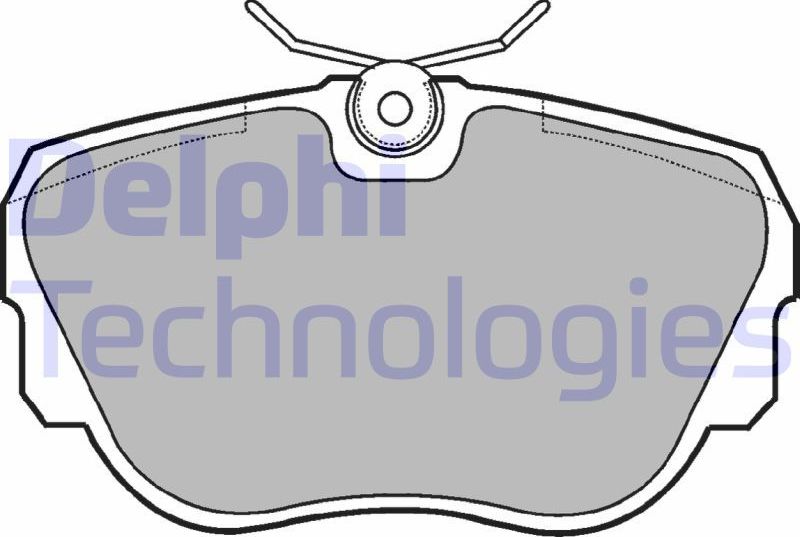 Тормозные колодки Delphi (Low-Metallic). Артикул LP596
