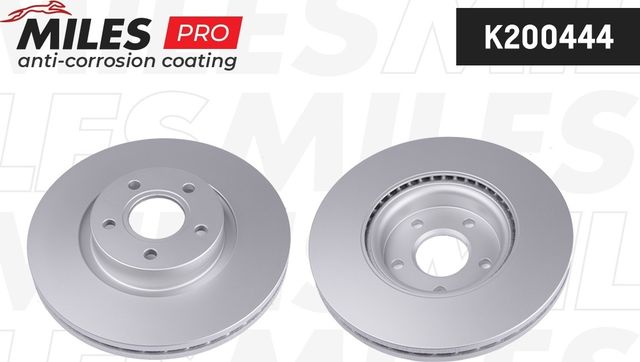 Тормозной диск Miles передний для Volvo V50 I 2004-2012. Артикул K200444
