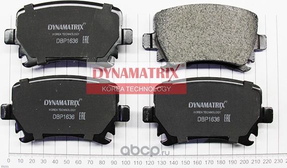 Колодки тормозные (Dynamatrix-Korea) Dynamatrix-Korea. Артикул DBP1636