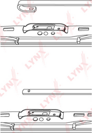 Щетка стеклоочистителя (дворник) LYNXauto задняя для Toyota Land Cruiser Prado 120 2002-2010. Артикул 400L