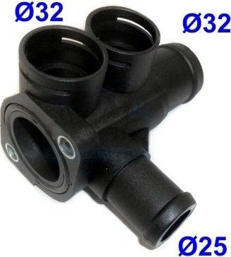 Фланец системы охлаждения Audi 80 2.0  VW Golf II1.6-1.8 Meat & Doria. Артикул 93127