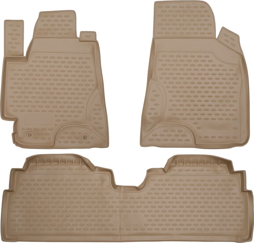 Коврики Element для салона Toyota Highlander I 2001-2007 БЕЖЕВЫЕ. Артикул NLC.48.44.212