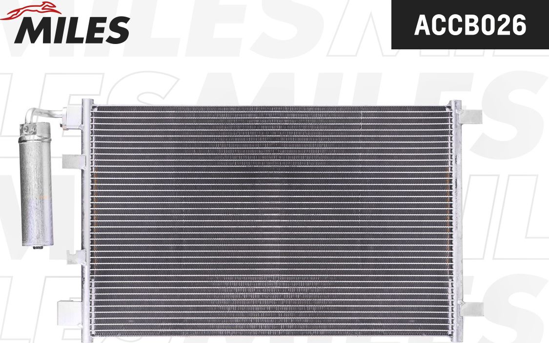 Радиатор кондиционера (конденсатор) Miles (алюминий). Артикул ACCB026