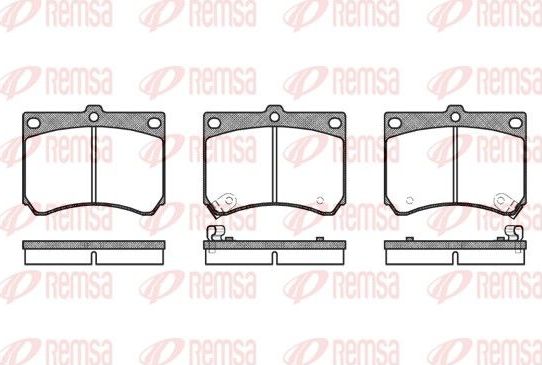 Тормозные колодки Remsa. Артикул 0333.02