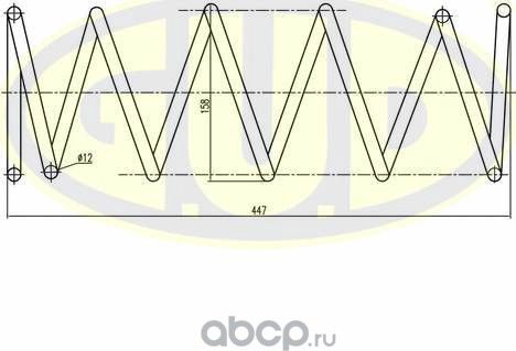 Пружина подвески G.U.D.. Артикул GCS066739