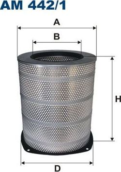 Воздушный фильтр Filtron для Volvo  FH12 1993-2005. Артикул AM 442/1