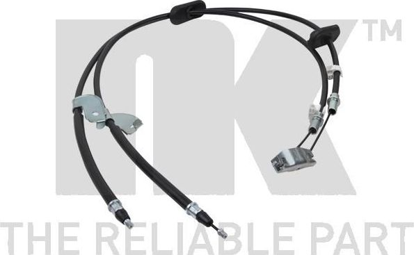 Трос ручника (тросик ручного тормоза) NK. Артикул 905017