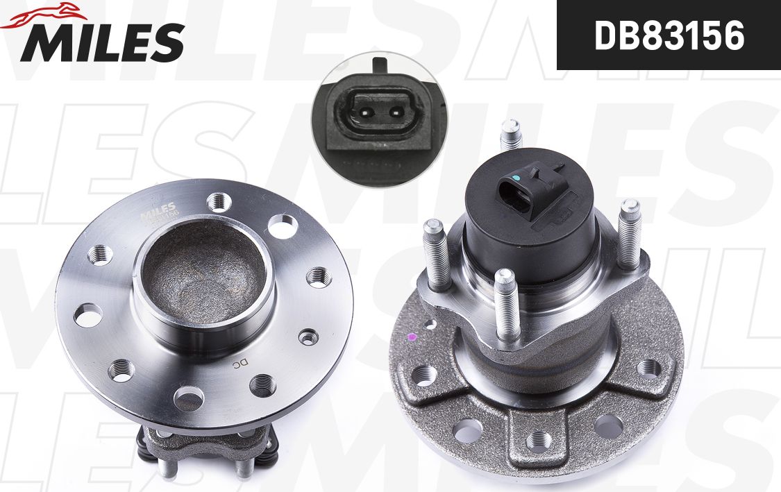 Ступица колеса с интегрированным подшипником Miles задняя для Saab 900 I 1993-1994. Артикул DB83156