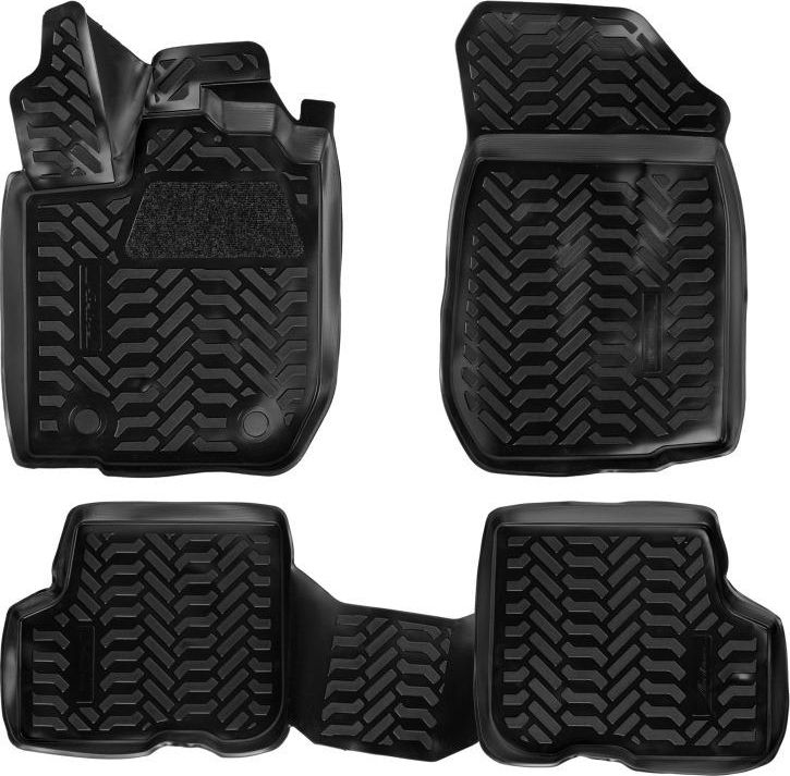 Коврики Airline 3D с высоким бортиком для салона Renault Logan II 2014-2020. Артикул ACM-PS-56