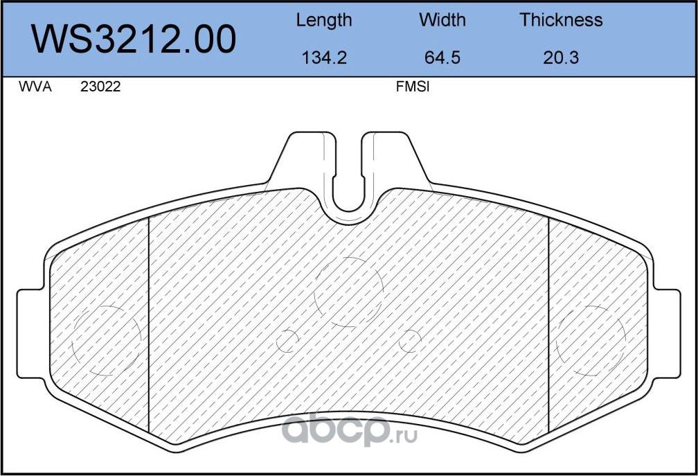 Колодки тормозные дисковые | перед | (Jeenice). Артикул WS321200