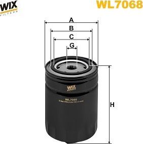Масляный фильтр WIX Filters. Артикул WL7068