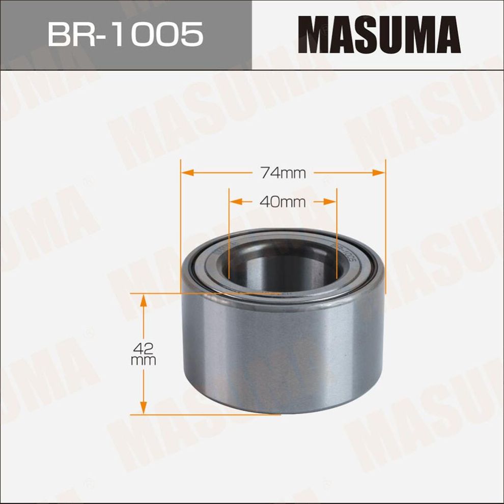 Подшипник ступичный MASUMA, TOYOTA COROLLA / NZE121 front Masuma. Артикул BR1005