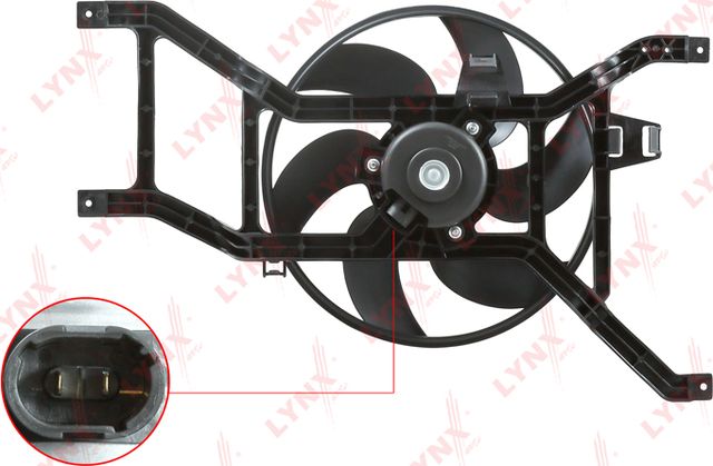 Вентилятор радиатора двигателя LYNXauto. Артикул RF-1516