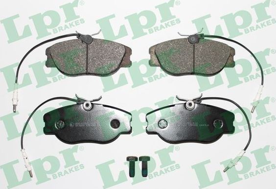 Тормозные колодки LPR передние для Fiat Ulysse I 1994-2002. Артикул 05P498