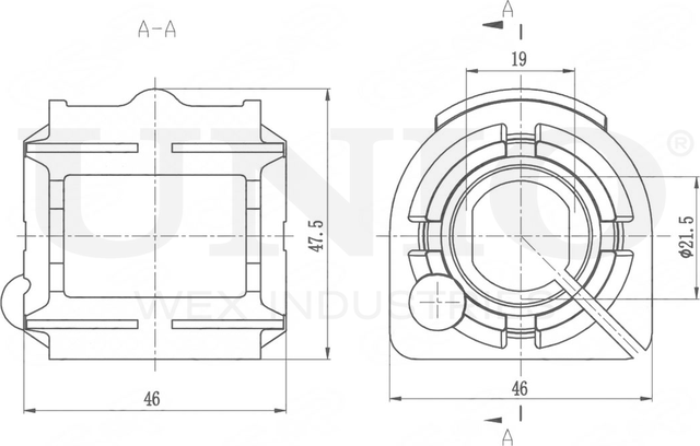 Втулка стабилизатора (Unio). Артикул RMP-10052