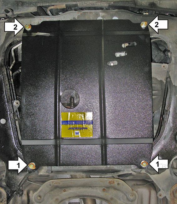 Защита Мотодор для картера, КПП Volvo S80 I 1999-2006. Артикул 02607