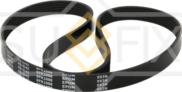 Ремень поликлиновый 6PK1098 (Sufix). Артикул FB3143