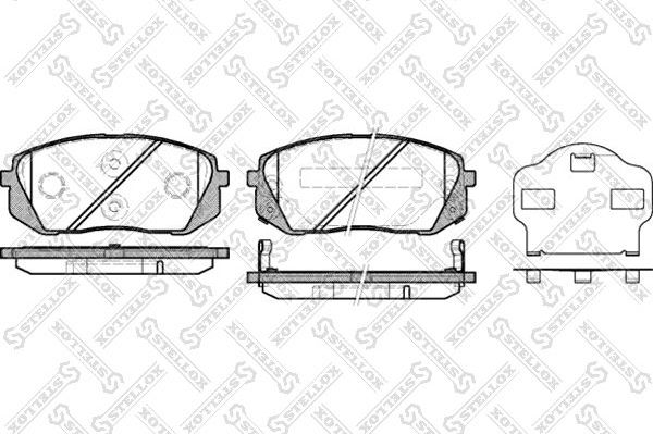 Тормозные колодки Stellox. Артикул 002 010-SX