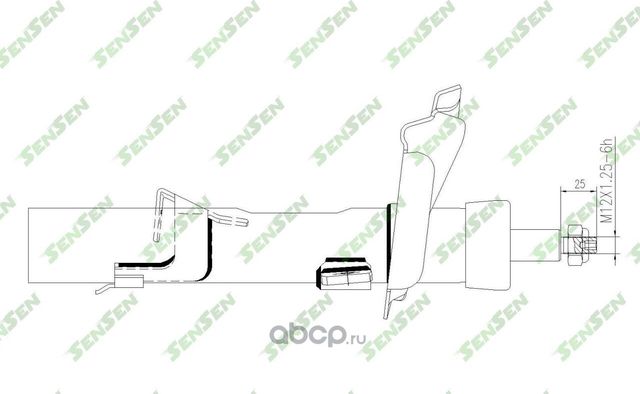 АМОРТИЗАТОР ПЕРЕДНИЙ МОСТ СЛЕВА FORD FOCUS II/ C-MAX (1.8-2.0, 1.6TDCI (Sensen). Артикул 42141596