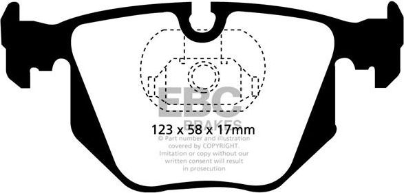 Тормозные колодки EBC Brakes. Артикул DP61118