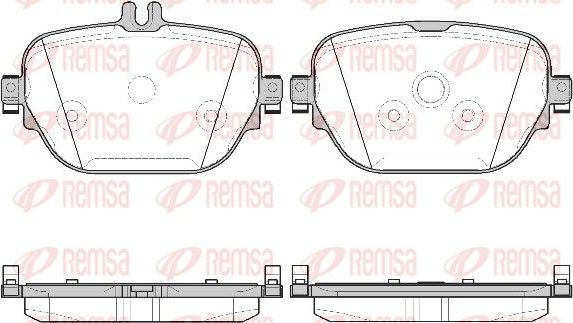Тормозные колодки Remsa. Артикул 1725.08