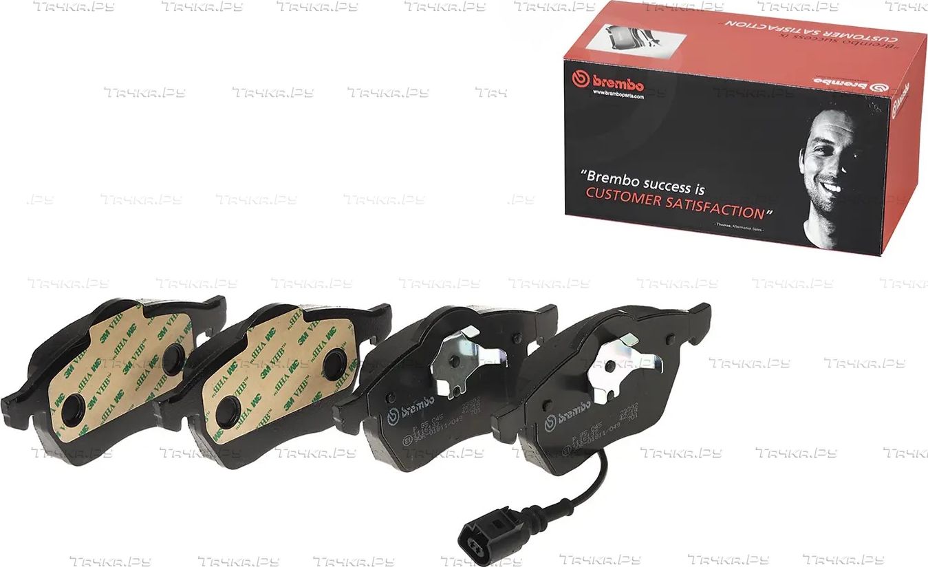 Тормозные колодки Brembo PRIME LINE передние для Volkswagen Golf III 1992-1999. Артикул P 85 045