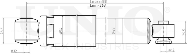 Амортизатор подвески (Unio). Артикул SAB-10727