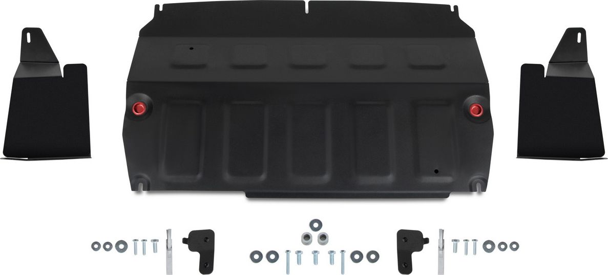 Защита АвтоБРОНЯ для картера, КПП, пыльников левого и правого Chery Tiggo 4 2019-2026. Артикул 111.00922.1