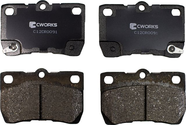 Колодки тормозные задние (Low Metallic) (Cworks). Артикул C12CR0091