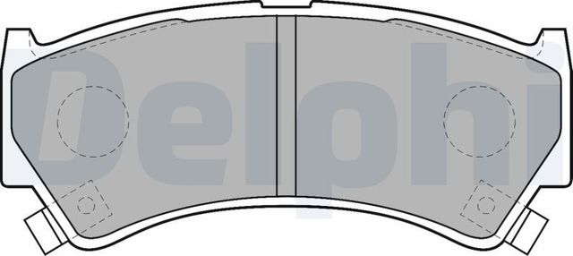 Тормозные колодки Delphi (органический) передние для Suzuki Baleno I 1996-2002. Артикул LP1548
