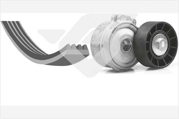 Приводной ремень поликлиновой с роликами (комплект) Hutchinson. Артикул KHV 173