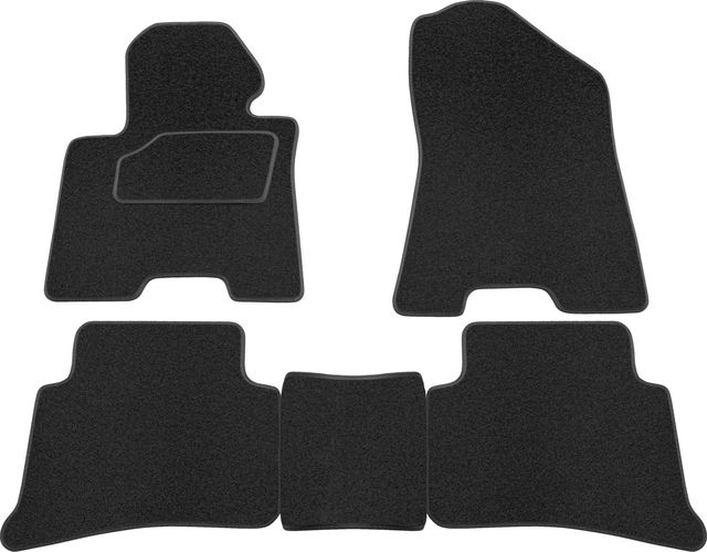 Коврики Rezkon ворсовые на резиновой основе для салона Kia Sportage IV 2016-2026. Артикул 2521040300