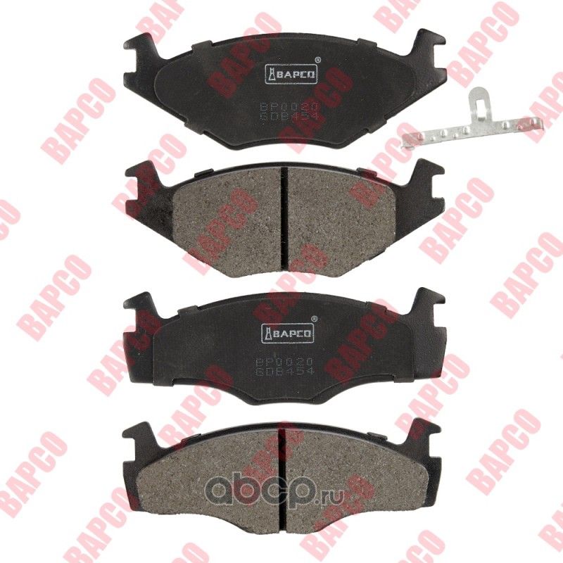 Колодки тормозные дисковые пер. VAG CADDY I(14), GOLF I II III, JETTA (Bapco) Bapco. Артикул BP0020