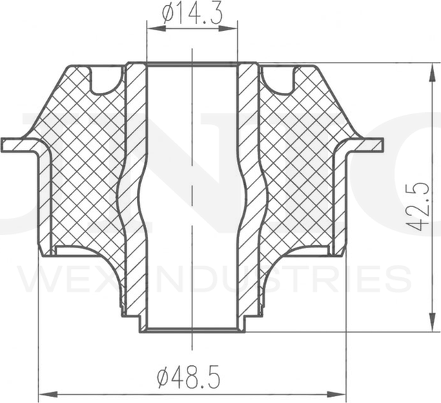 Сайлентблок рычага подвески (Unio). Артикул RMP-20046