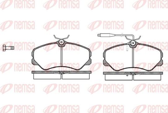Тормозные колодки Remsa. Артикул 0261.02