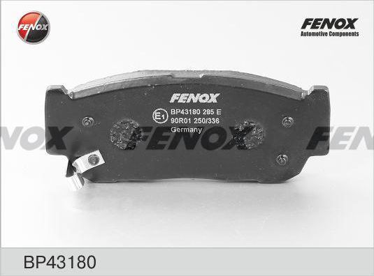 Тормозные колодки Fenox. Артикул BP43180