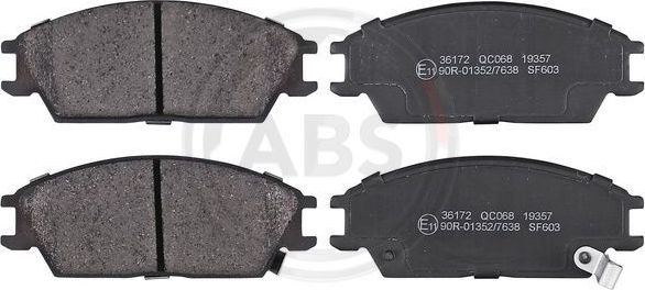 Тормозные колодки ABS передние для Hyundai Getz I 2002-2010. Артикул 36172