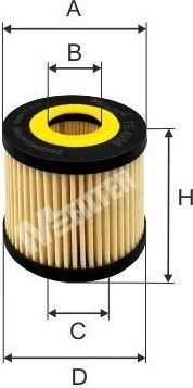 Масляный фильтр MFilter для Toyota Auris II 2012-2018. Артикул TE 4056
